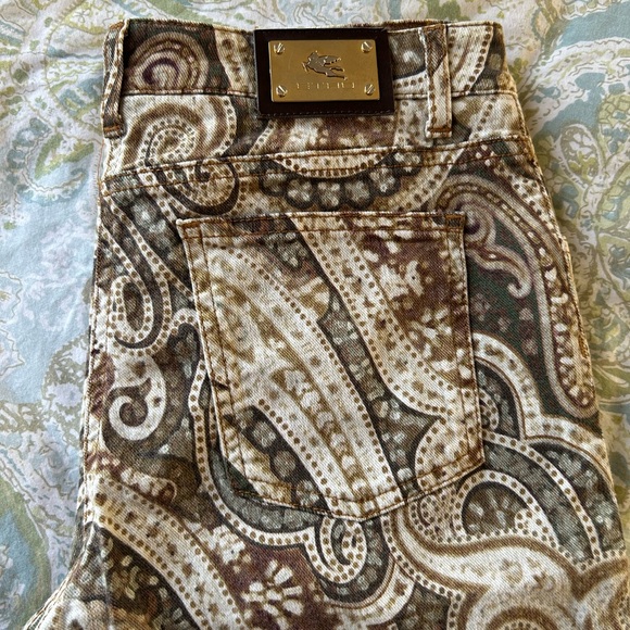 Etro Paisley Slim Fit Straight Leg Sz 29 - Picture 5 of 10